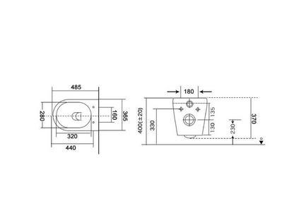 Toiletpot Randloos - Itsie Grijs Mat - Softclose Zitting