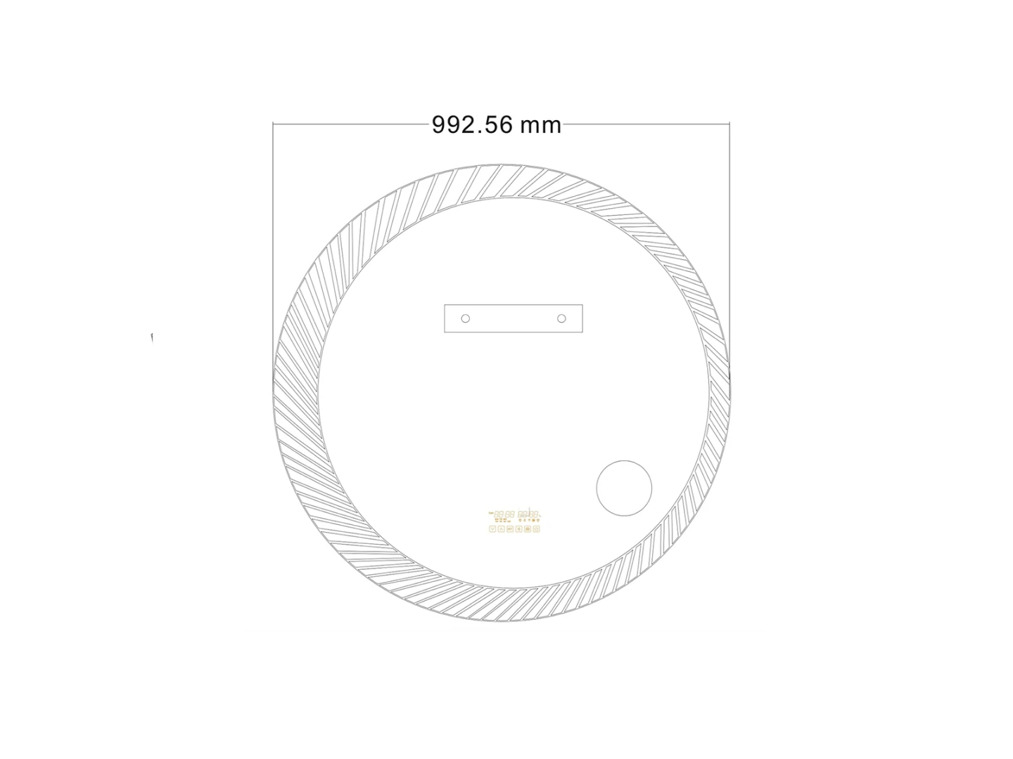 LED Badkamerspiegel - Bluetooth - Imelda 100x100cm