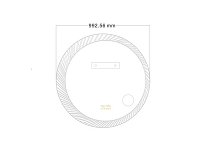 LED Badkamerspiegel - Bluetooth - Imelda 100x100cm