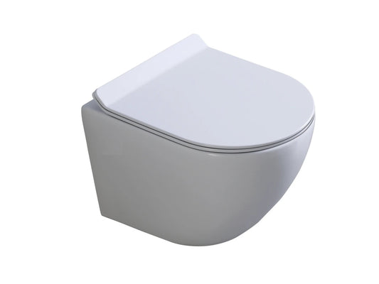 Hangend rimless toilet - Alaska Glans wit - 49x37x37cm