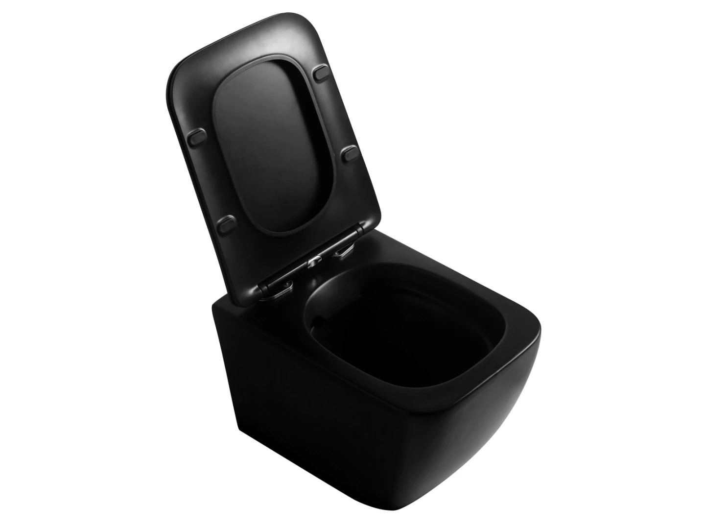 Hangend rimless toilet - Florida Glans Zwart - 52x36x38cm