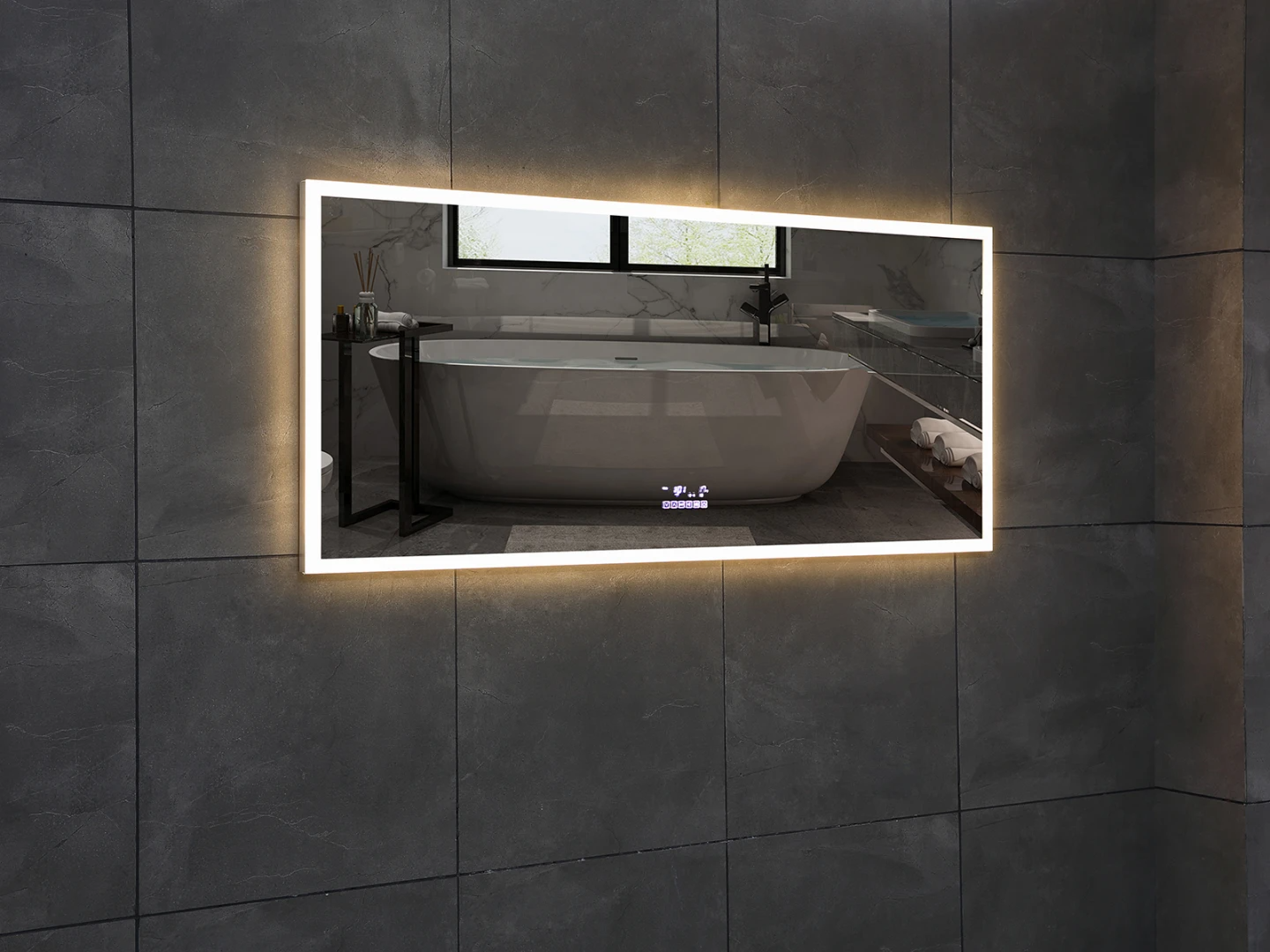 LED Badkamerspiegel - Bluetooth - Nova RVS - 180x70cm