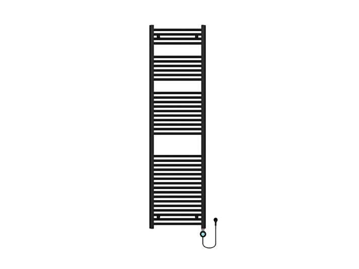 Luxora® Lydia Elektrische Radiator 180x50 cm - Mat Zwart, 769 Watt, WiFi Thermostaat