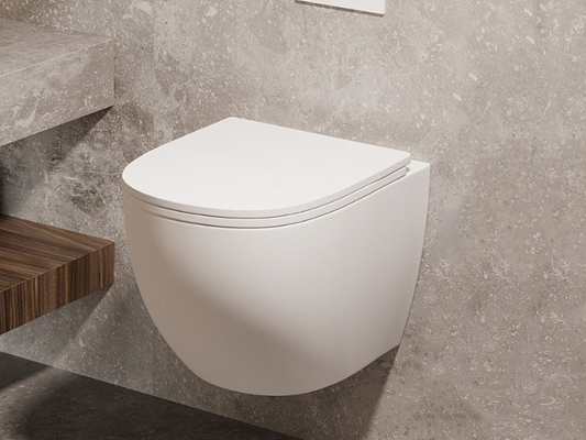 Toiletpot Randloos - Itsie Wit Mat - Softclose Zitting