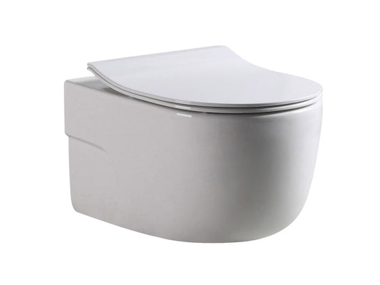 Hangend rimless toilet - Texas Glans wit - 53x37x36cm