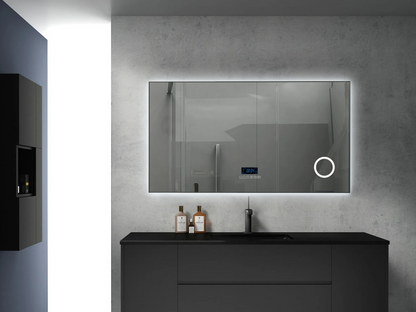 LED Badkamerspiegel - Bluetooth - Noël Gunmetal grey - 120x70cm