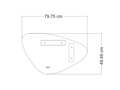 LED Badkamerspiegel - Horizontaal of verticaal - Catina 80x50cm