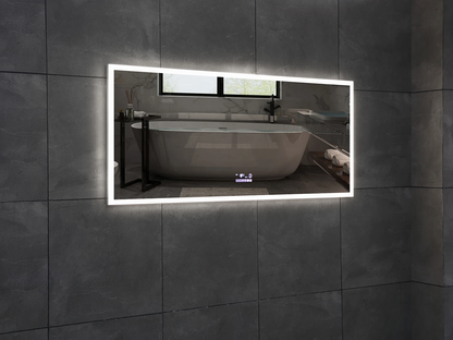 LED Badkamerspiegel - Bluetooth - Nova RVS - 140x70cm