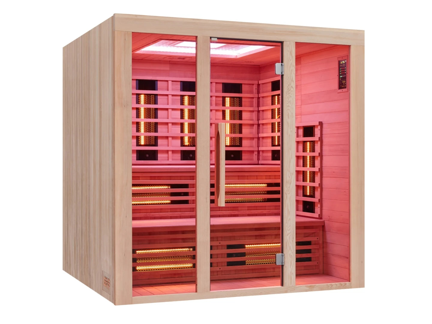 Sauna met infrarood stralers - Milly Bruin - 180x200x200cm