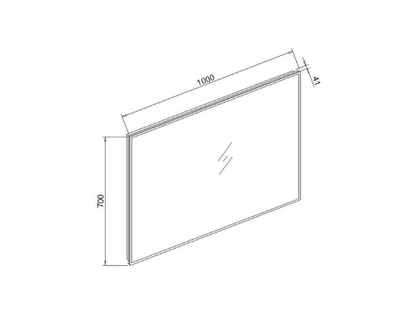 Luxora® Infinity LED Badkamerspiegel - Spiegelverwarming - 100 cm