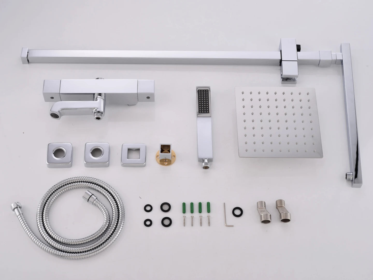 Thermostatisch opbouw regendoucheset - Lempa Chroom