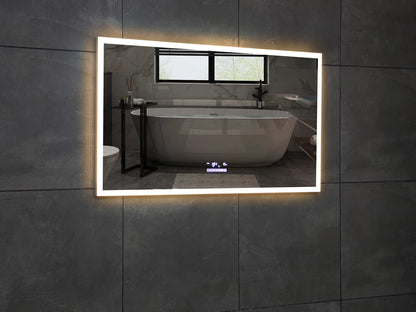 LED Badkamerspiegel - Bluetooth - Nova RVS - 120x70cm