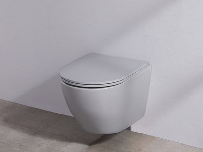 Toiletpot Randloos - Itsie Grijs Mat - Softclose Zitting