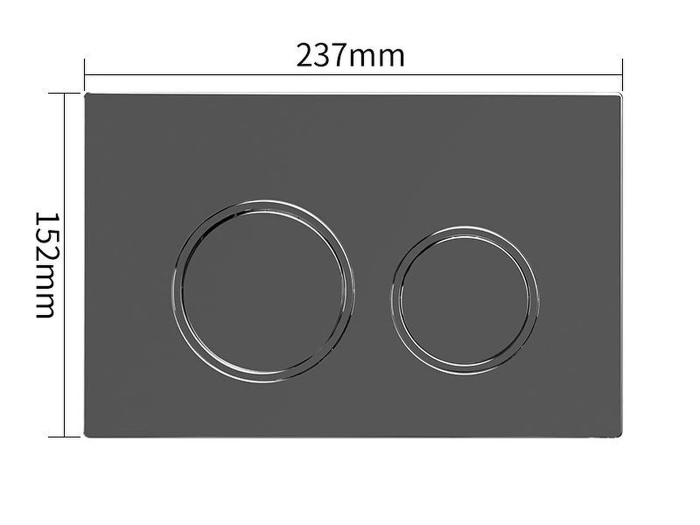 Bedieningspaneel voor inbouwreservoir - Dual flush - Vennis