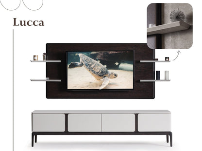 Lucca Luxe TV Cinewall Wandmeubel Set