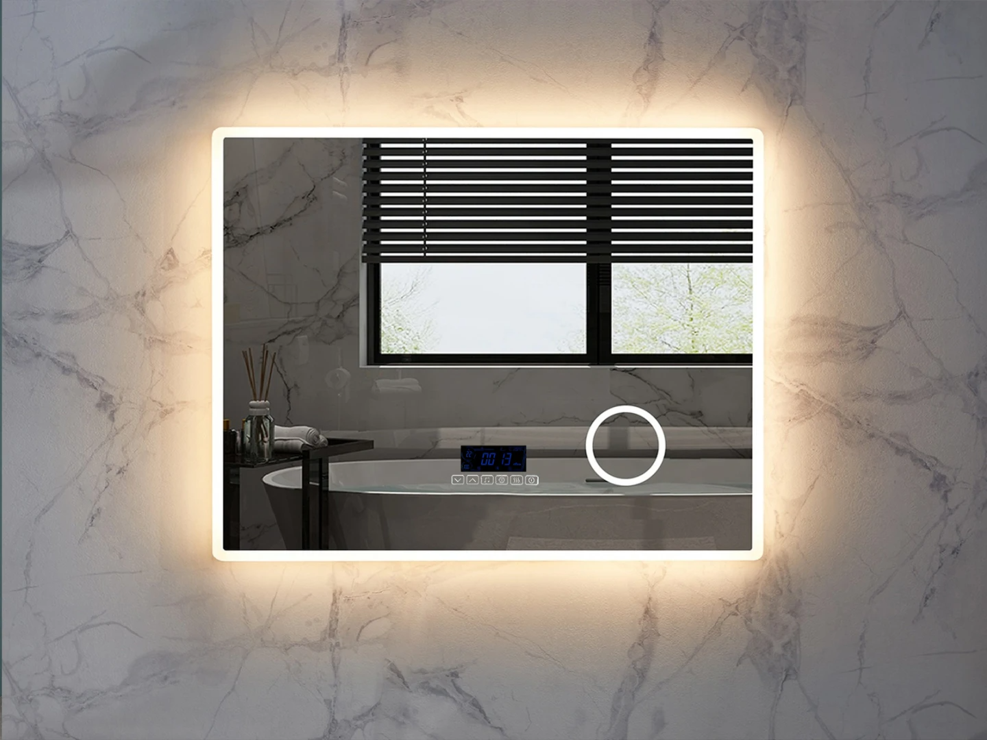 LED Badkamerspiegel - Bluetooth - Myla 100x70cm