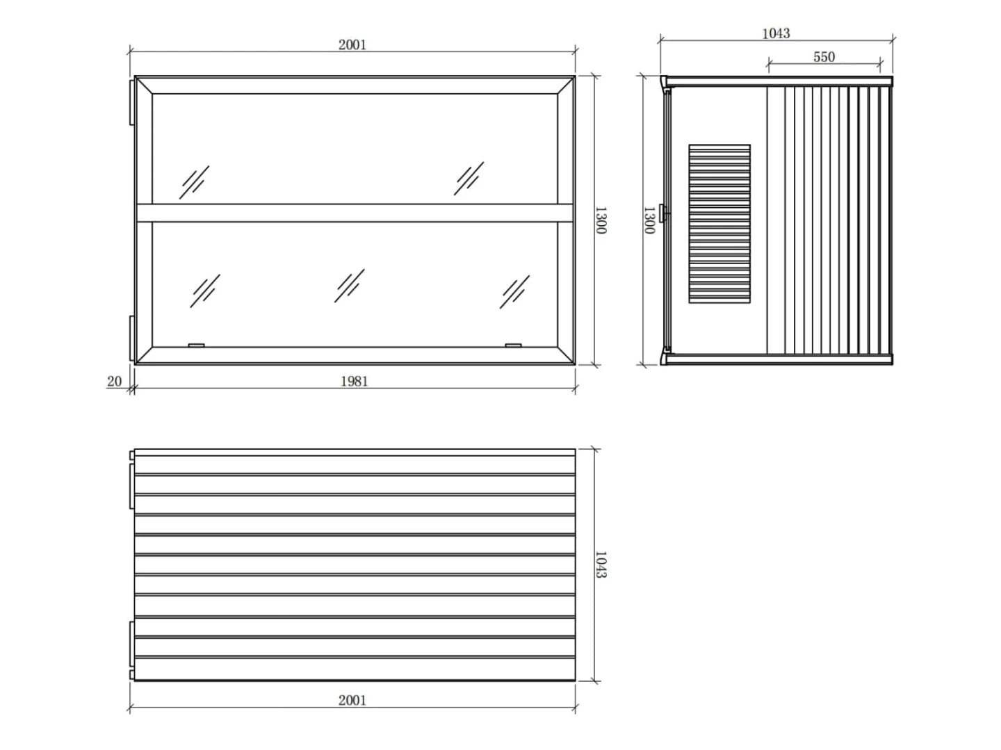 Sauna met infrarood stralers - Joe Bruin, zwart - 104x130x200cm