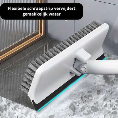 HomeEase® 2-in-1 Draaibare Schoonmaakborstel met Lange Steel