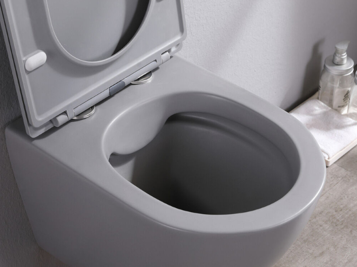 Toiletpot Randloos - Itsie Grijs Mat - Softclose Zitting