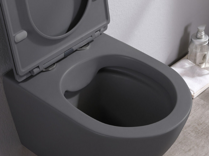 Toiletpot Randloos - Itsie Mat Antraciet - Softclose Zitting