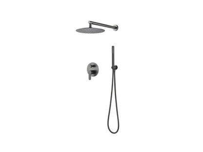 Inbouw regendoucheset - Maca Gunmetal grey