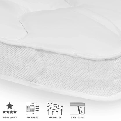 COMFY® 3D AIR Hotel Traagschuim Oplegmatras Wit