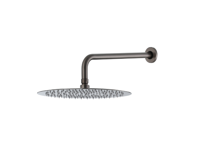 Inbouw Regendoucheset Renzo - Met Wandarm en 30cm Hoofddouche - Gunmetal