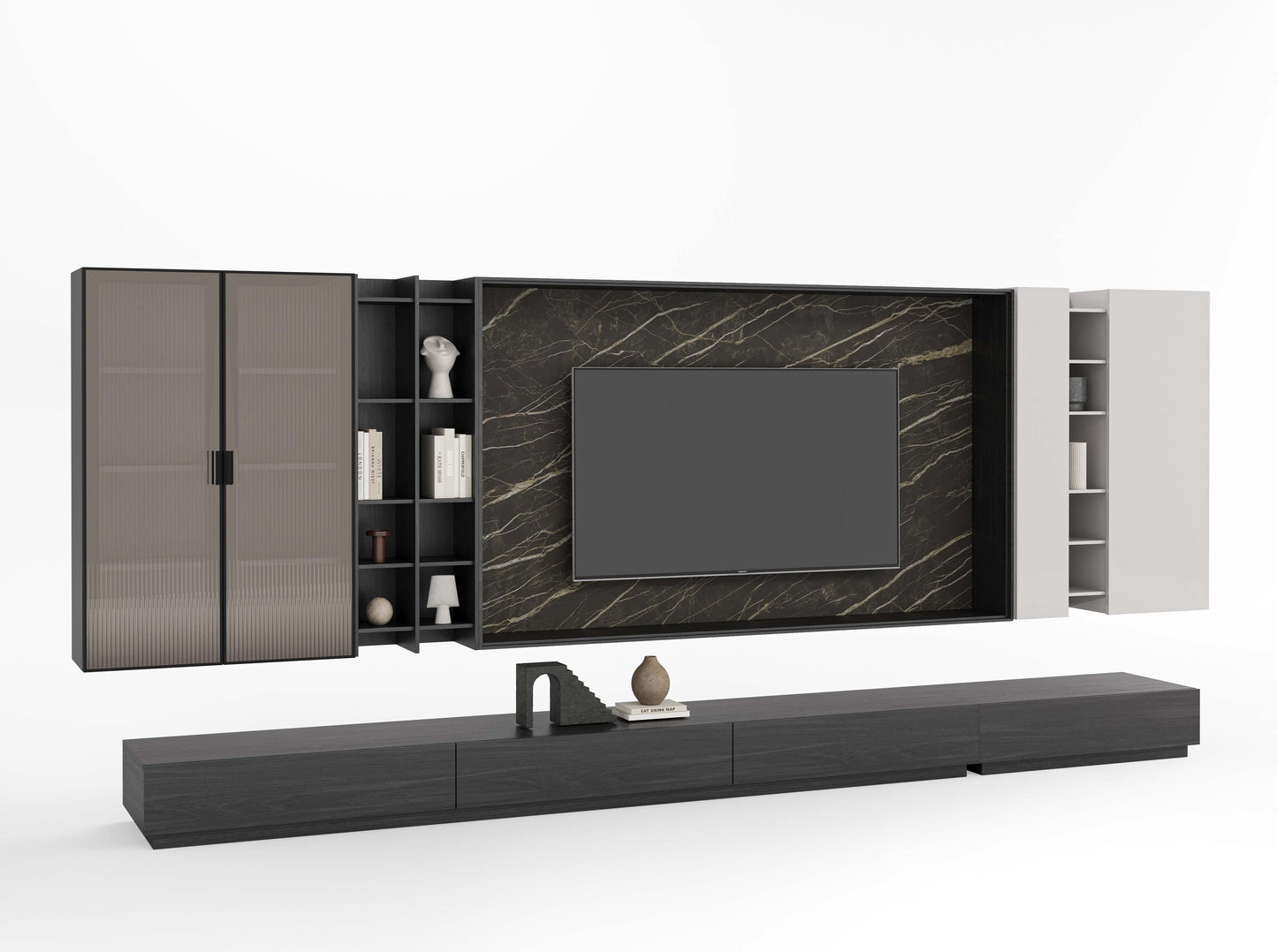 Verona Luxe TV Cinewall Wandmeubel Set