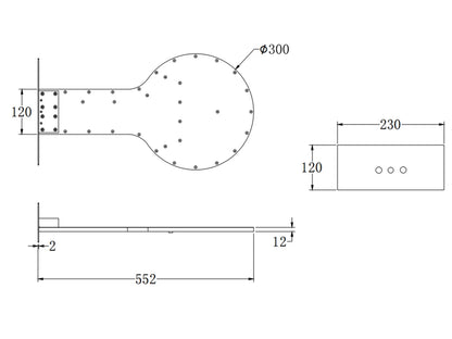 Thermostatisch inbouw regendoucheset - Waterval - Jack Mat zwart