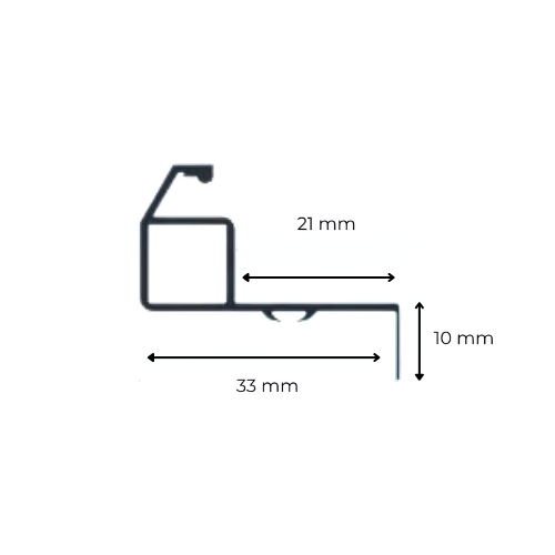 Sunflect® Inzethor op maat gemaakt - Kwartsgrijs (RAL7039)