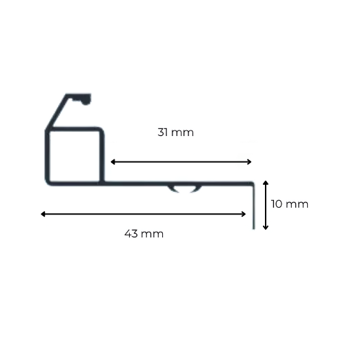 Sunflect® Inzethor op maat gemaakt - Dennengroen (RAL6009)