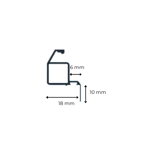 Sunflect® Inzethor op maat gemaakt - Dennengroen (RAL6009)