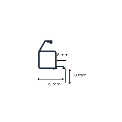 Sunflect® Inzethor op maat gemaakt - Antracietgrijs (RAL7016)