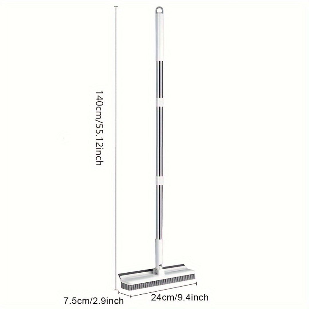 HomeEase® 2-in-1 Draaibare Schoonmaakborstel met Lange Steel