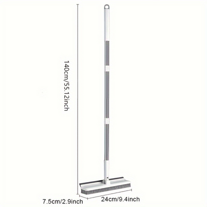 HomeEase® 2-in-1 Draaibare Schoonmaakborstel met Lange Steel