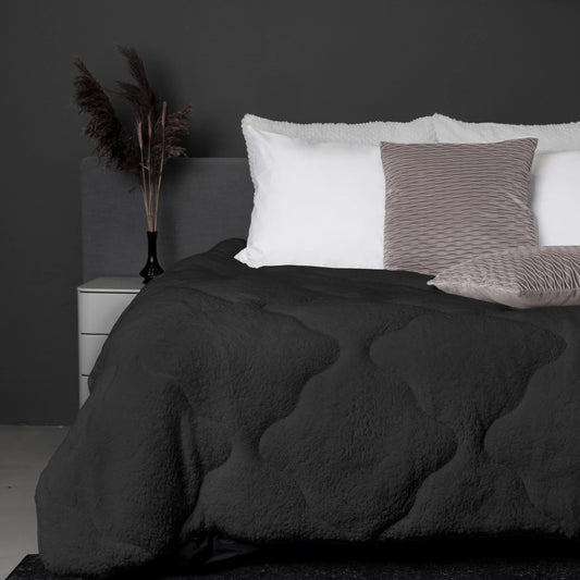 COMFY® Lazy Teddy Dekbed Antraciet