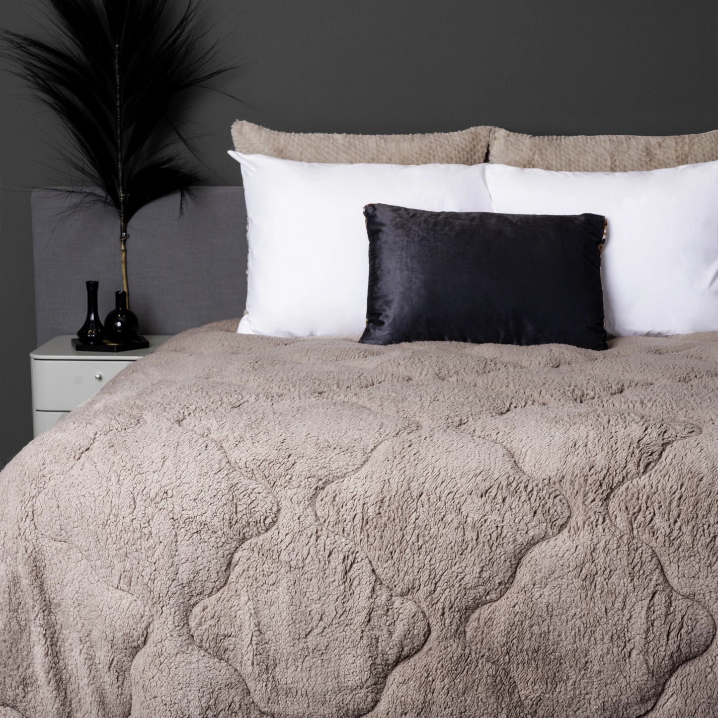 COMFY® Lazy Teddy Dekbed Taupe