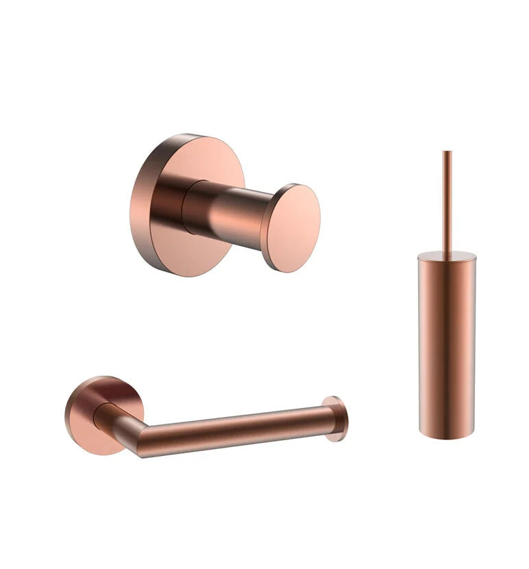 Luxora® Toilet accessoireset Rond Brons